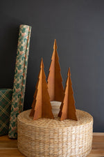 Kalalou Rustic Christmas Trees – Set of 3 Handcrafted Holiday Decorations (Min 2)