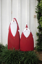 Painted Metal Santa Christmas Yard Art – 44" H,Set of 2 Multi-Color Holiday Decor by Kalalou