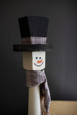 Indoor Snowman Display Figures, Large & Small Set