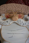 Santa Head Wall Decor, Painted Wooden Christmas Accent