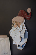 Rustic Santa Face Wall Decor, Multi-Color Holiday Art