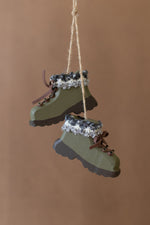 Kalalou Green Boots Christmas Ornament – Festive Farmhouse Holiday Decor Accent