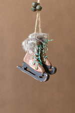Kalalou Skates Christmas Ornament – Rustic Farmhouse Ice Skate Holiday Decor