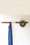 Wall-Mounted Wooden Ski Coat Rack – Cabin Style Organizer