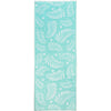 Tropical Palm Runner Rug – Aqua & Green Hallway Accent 21x54