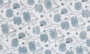 Floral Poppies Doormat – Indoor/Outdoor Accent Mat with Blue Blooms