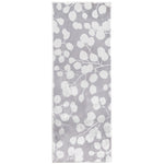 Cozy Living Silver Dollar Floral Runner Rug – Elegant Botanical Hallway & Entryway Accent Carpet, 21"X54"