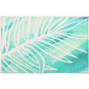 Tropical White Palm Doormat – 21"x33" Indoor/Outdoor Entry Mat