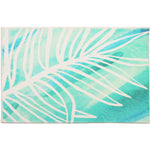 Cozy Living White Palm Doormat – Tropical-Inspired Welcome Mat for Entryway, Porch, Patio, or Indoor Use, 21"X33"
