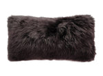 Longwool Sheepskin Lumbar Cushion 11" x 22" Butterscotch Decorative Accent Pillow By Auskin