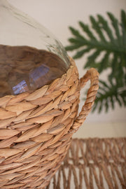 Brown Woven Decorative Vase for Rustic Interiors