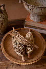 Rustic Farmhouse Decorative Spools, Paper Rope Trio by Kalalou