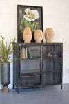Short iron and glass apothecary cabinet by Kalalou