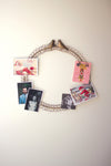 Kalalou metal Christmas card wreath with two birds