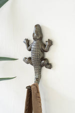 Alligator Wall Hook Decorative Metal Hook 7" H by Kalalou