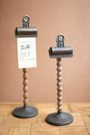 Decorative wood bead clip holders by Kalalou