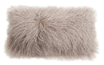 Longwool Tibetan Lamb Decorative Lumbar Pillow – Luxury Wool Home Accent 22" by Auskin