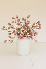 Botanica Stem Spray – 38"L Bendable EVA Foam Floral Accent in Pink, Set of 6 by Kalalou