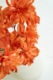 EVA Foam Orange Floral Accent – Flexible Stem