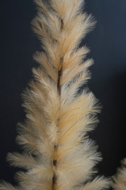 Kalalou Faux Pampas Grass Christmas Tree – Farmhouse-Style Small Holiday Accent