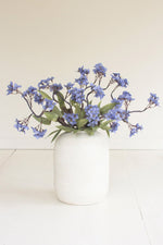 Blue and Green Faux Floral Stem – 36" Tall Foam Botanical Accent by Kalalou