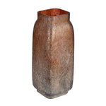 Vickerman CM191013 13" Desert Sand Square Glass Vase