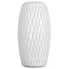 Vickerman CM191513 13" White Frosted Glass Vase