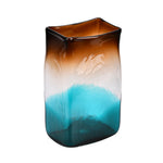 Vickerman CM192510 10" Burnt Sienna Rectangle Glass Vase