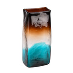 Vickerman CM192514 14" Burnt Sienna Rectangle Glass Vase