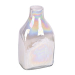 Vickerman CM196512 12" White Enamel Glass Bottle Vase