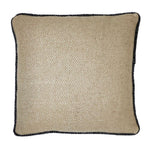 Recycled Wool Blend Square Cushion 20"x20" – Two-Tone Decorative Pillow for Indoor Use by Auskin