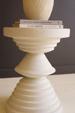 Minimalist stone composite end table