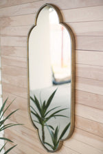 Kalalou Rustic Gold Metal Framed Wall Mirror
