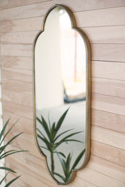 Kalalou Rustic Gold Metal Framed Wall Mirror