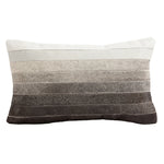 Ombre Grey Leather Pillow Hair On Cowhide – Decorative Accent Cushion by Auskin