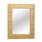 Two's Company CPF001 Hand Woven Rectangle Rattan Wall Mirror