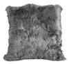 Square alpaca wool throw pillow for indoor decor