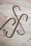 Set of 12 S-Hooks – Gray Gunmetal Metal for Home & Office