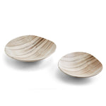 Two's Company CQU003-EWS2 Set of 2 Faux European White Oak Bowl