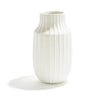 Two's Company CQU006 Textures Lg Ribbed Linen Textured Vase