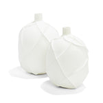 Two's Company CQU009-S2 Textures Set of 2 Matte Carved Ridges Vase