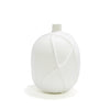 Two's Company CQU010 Textures Lg Matte Carved Ridges Vase, Ceremic