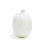 Two's Company CQU010 Textures Lg Matte Carved Ridges Vase, Ceremic