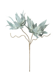 Green Curled Leaf Faux Floral Stem – Set of 6