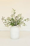 Faux pale green berry stem decor