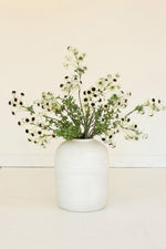 Botanica Pale Green Berry Branch 37" H Artificial Botanical Decor by Kalalou