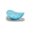 Two's Company CSR007-AQ Aqua Marbleized Organic Shaped Bowl