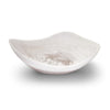 Two's Company CER007 White Cloud Marbleized Organic Shaped Bowl