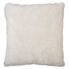 Decorative Sheepskin Square Pillow – Dark Navy Short Wool
