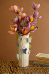 Hand-Painted Ceramic Butterfly Vase – Vibrant Nature Design